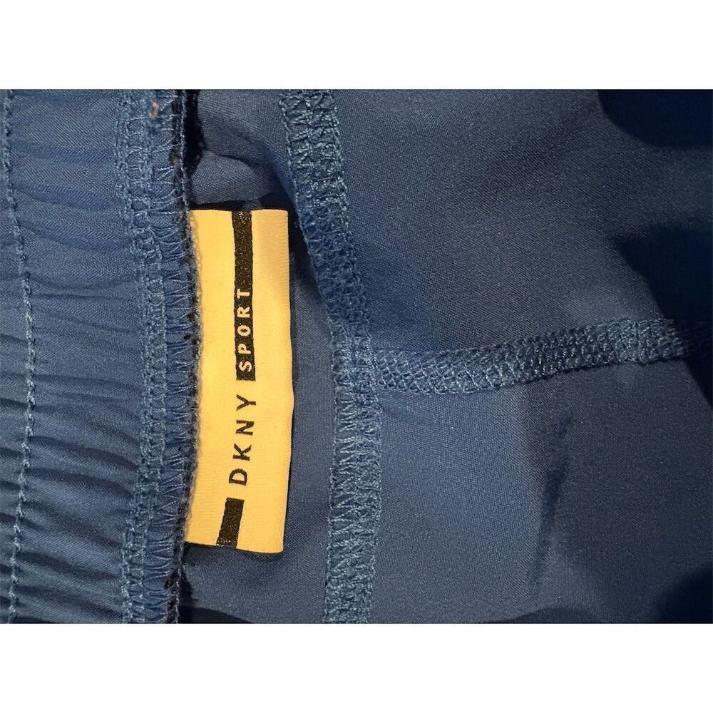DKNY Sport Women's Blue Sweatpants Size L Elastic Waist Gathered Ankles - Picture 7 of 12
